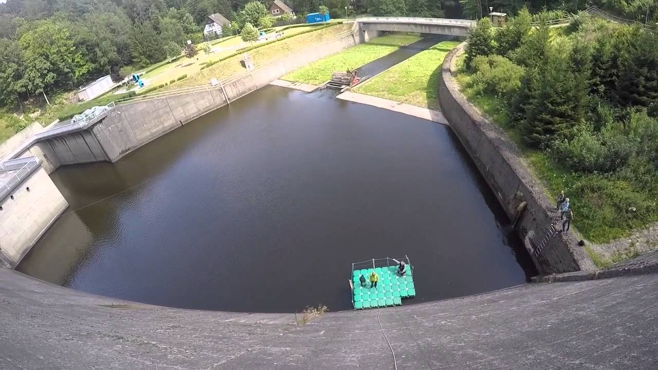 Wallrunning & Megaziplin an Deutschlands größter Talsperre Rappbodetalsperre Harz