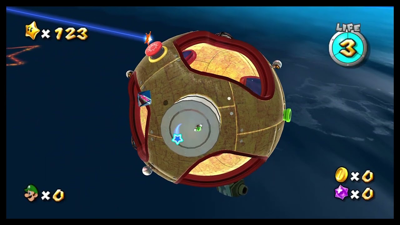 Dying and Game Overing in the Level Select (Dome) in Super Mario Galaxy 1