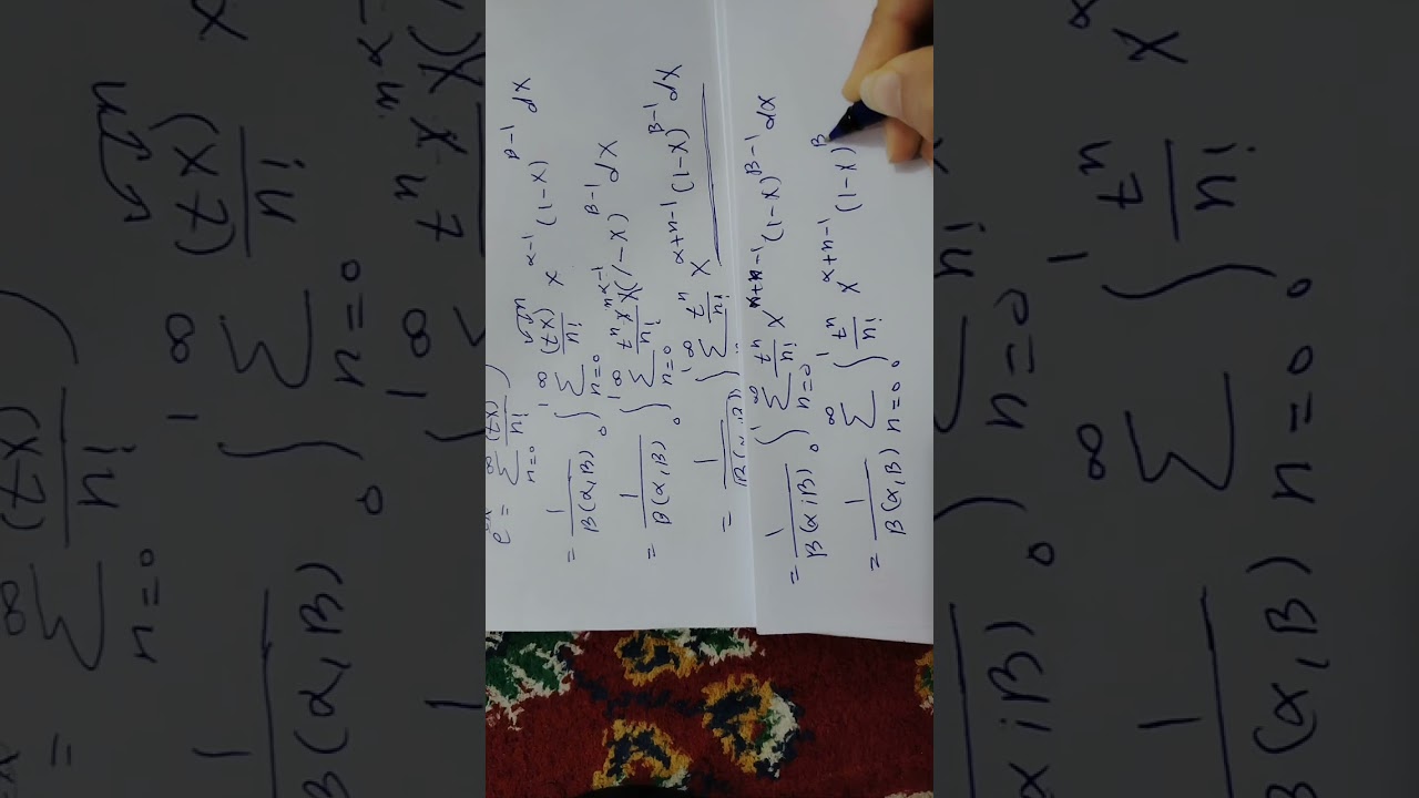 توزيع بيتا إيجاد الدالة المولدة للعزوم 