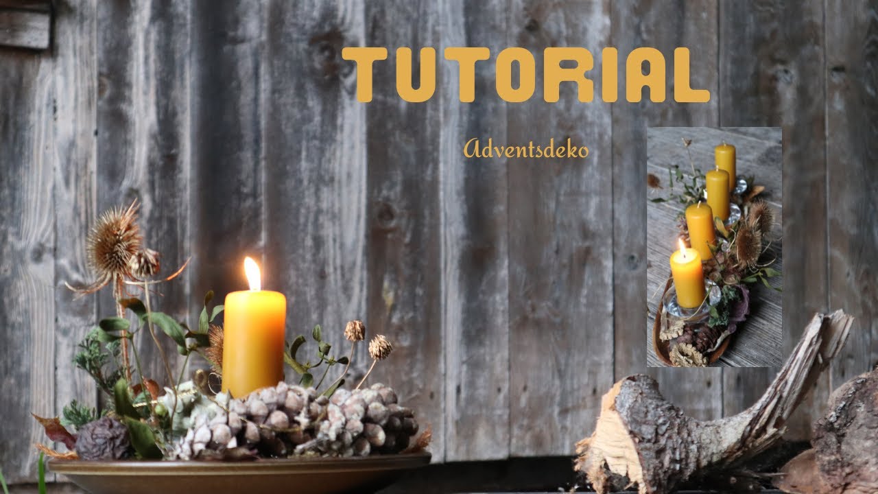 Adventsdekoration: Naturnah, goldig