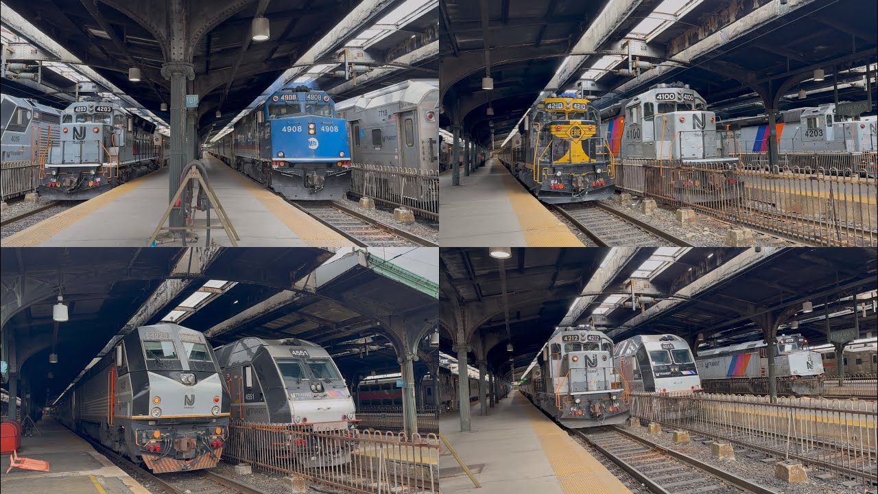 October NJT Action At Hoboken Terminal with EMD Galore!
