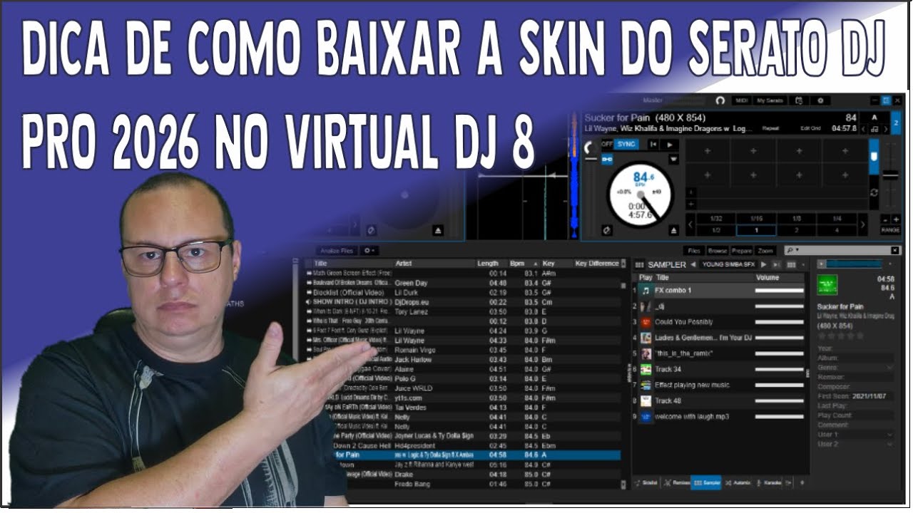 DICA DE COMO BAIXAR A SKIN DO SERATO DJ PRO 2026 NO VIRTUAL DJ 8
