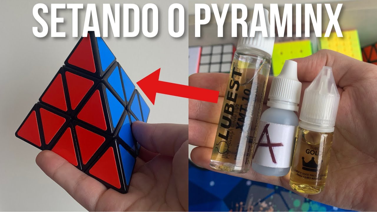 Como lubrificar e ajustar um Pyraminx! (+ideia de mod)