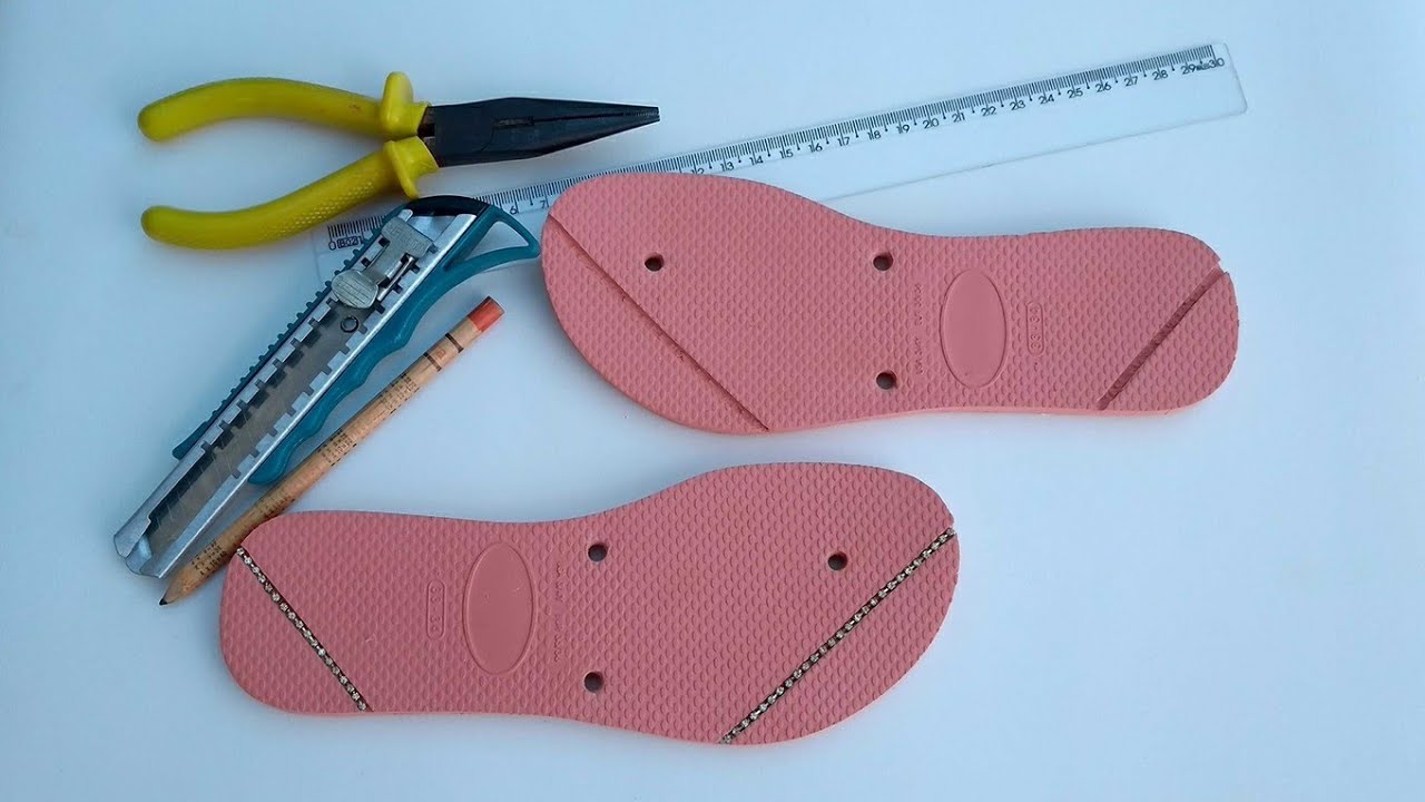 DICA - COMO FRISAR O CHINELO COM ESTILETE / Adalto Lopes / Chinelos customizados