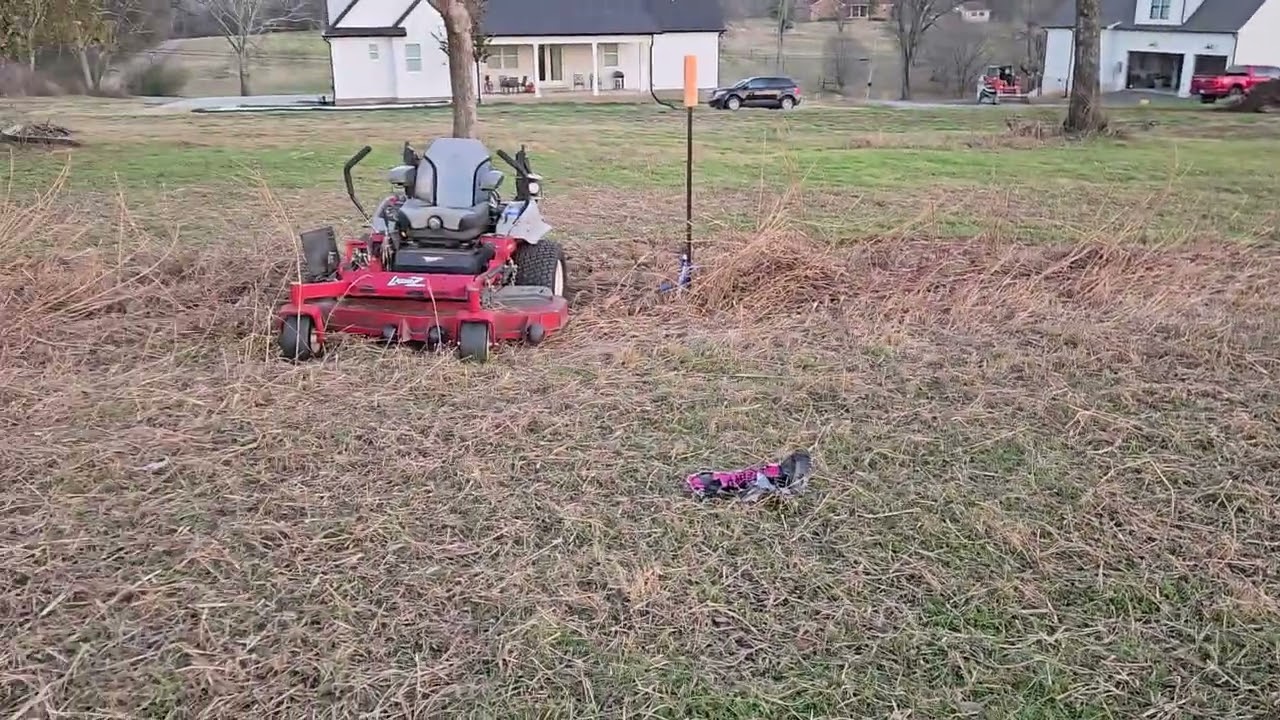 Building a Custom Spec Home Part 2 - Mowing and a Glorious Sunset