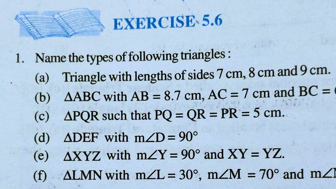 Class 6th maths l Exercise 5.6 l Chapter 5 l Understanding   Elementary shape NCERT l Solution