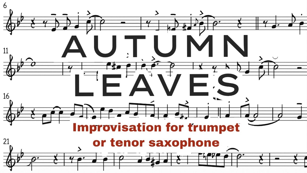 Autumn Leaves IMPROVISATION for TRUMPET or SAX (feat D. Faustov)