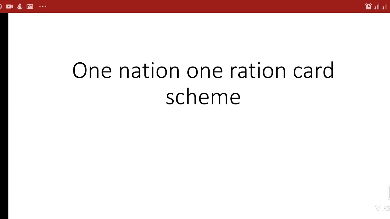 One nation one ration card scheme