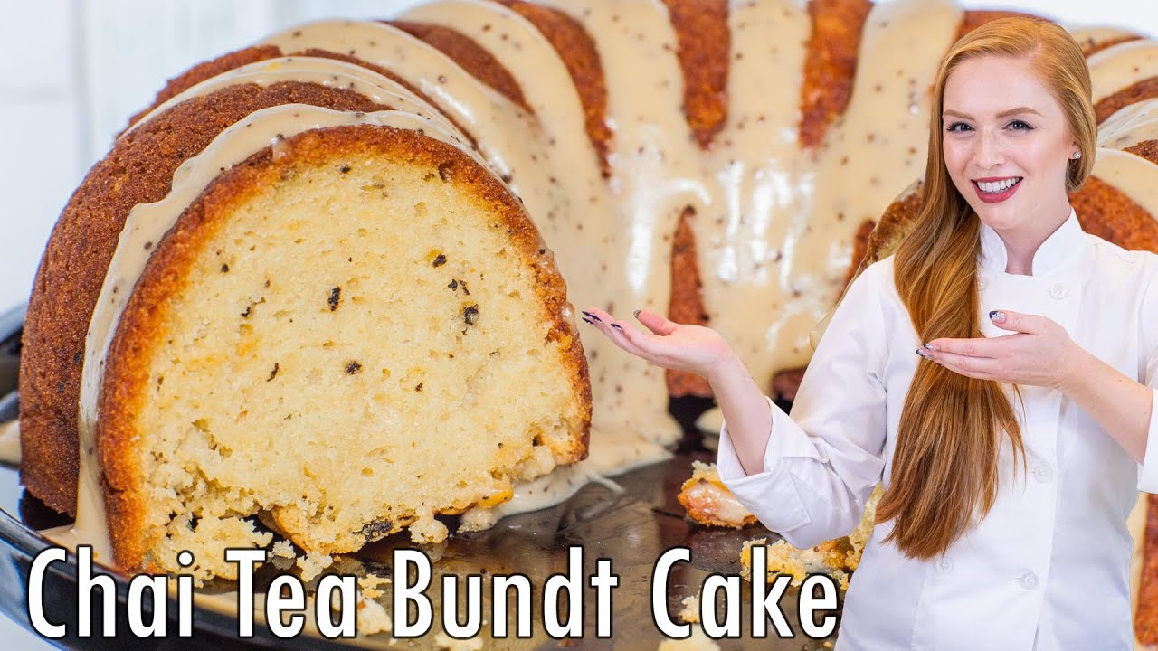 EASY Chai Tea Bundt Cake Recipe!! With Real Chai Tea! Plus, Easy Glaze!