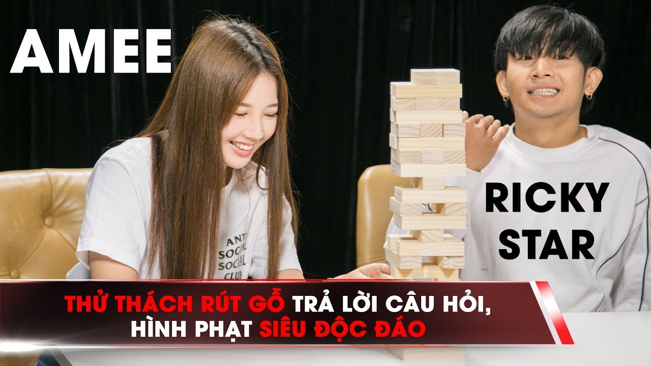 Vừa chơi rút gỗ, AMEE bắn rap 'Sao anh chưa về nhà' khiến Ricky Star sửng sốt
