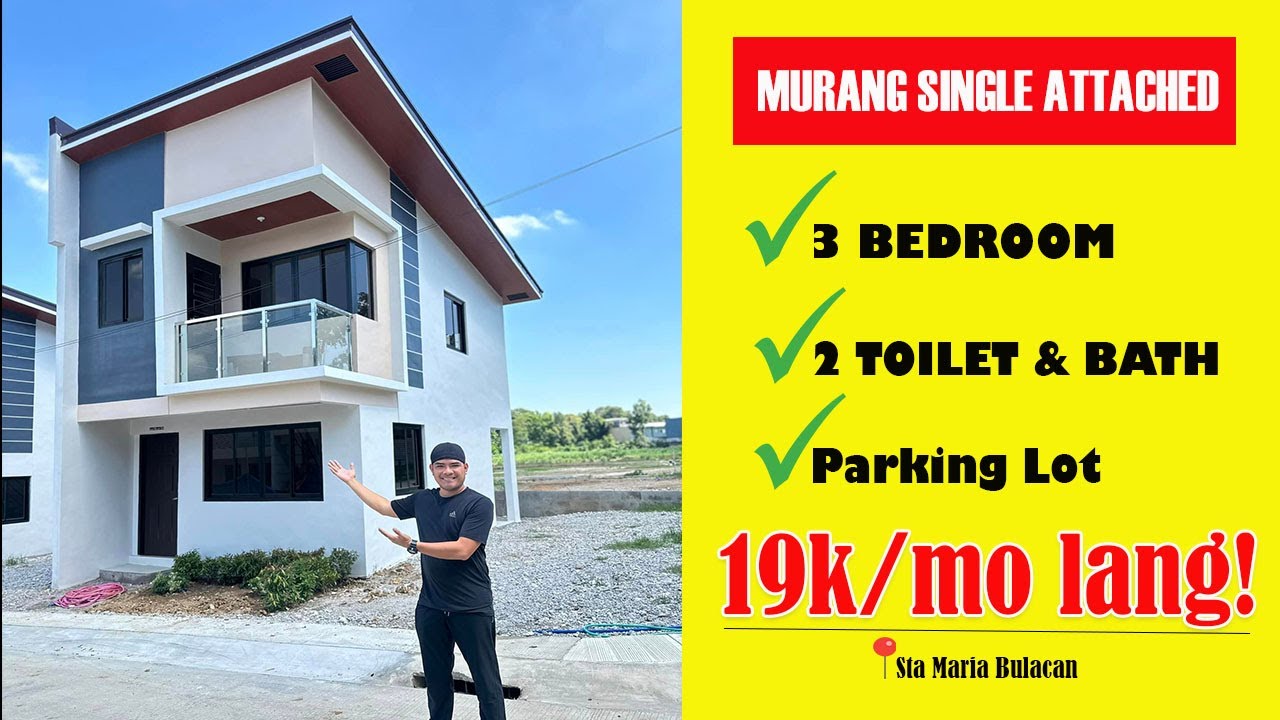 19k/mo lang! May 3 Bedroom Single Attached House and Lot kana in Bulacan near PUP Sta Maria