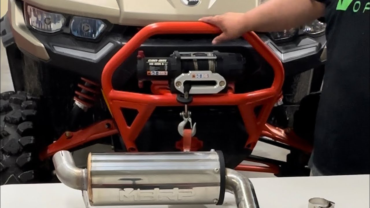 2023 Can Am Defender XMR gets New MBRP exhaust installed