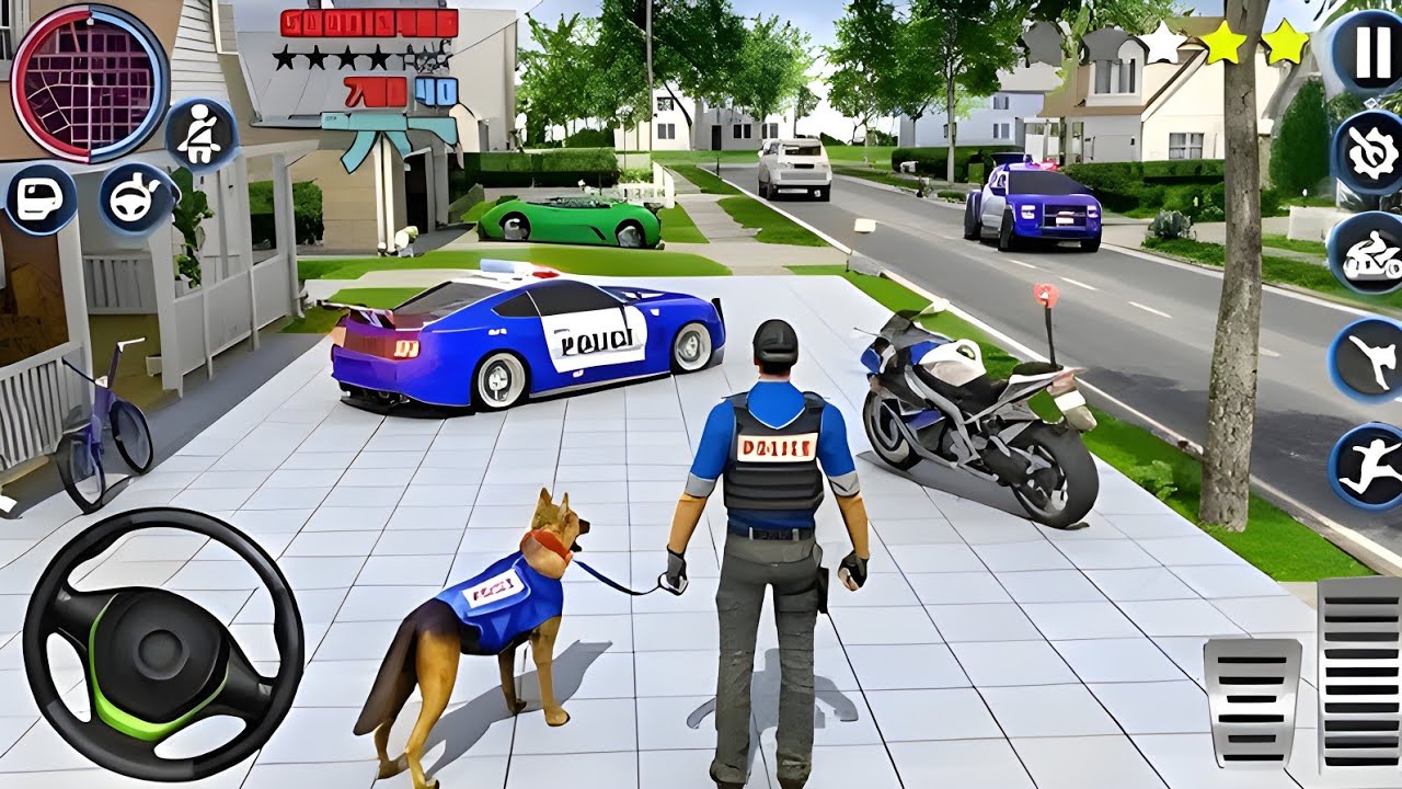 🚓 Police Car Chase Simulator 3D – Real City Cop Pursuit Gameplay (Android)