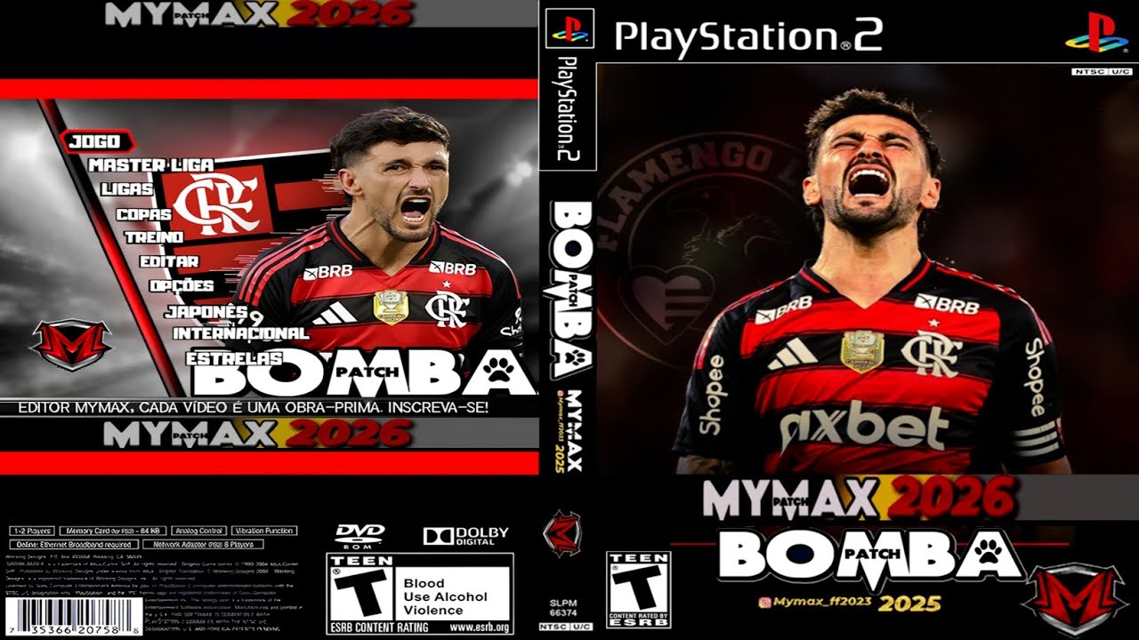WINNING ELEVEN BOMBA PATCH 2026 MYMAX OUTUBRO DVD ISO PS2