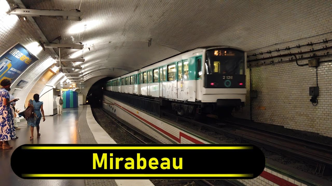 Metro Station Mirabeau - Paris 🇫🇷 - Walkthrough 🚶