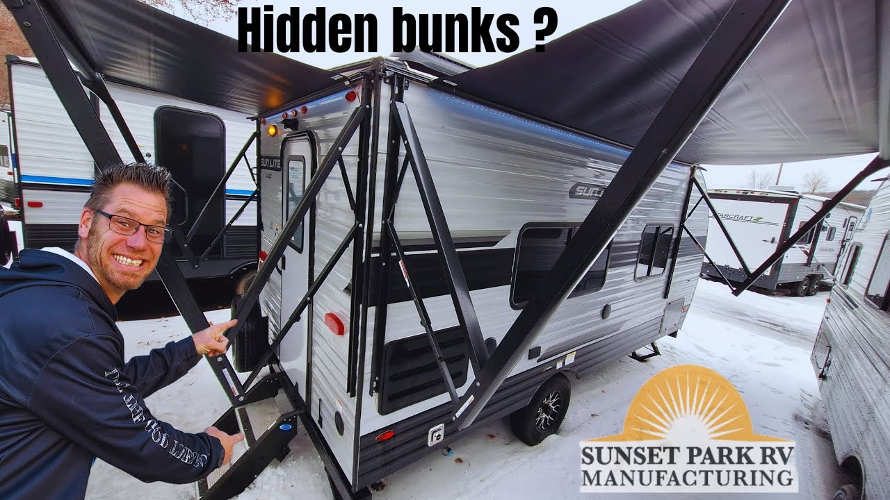 СКРЫТАЯ КОЙКА под 3000#s НА 6 СПА-МЕСТ 2025 Sunlite 18rd от @sunsetparkrvmanufacturing5845