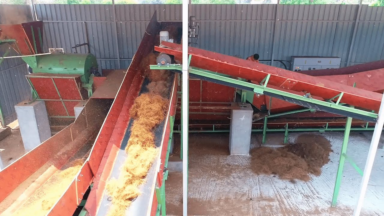 Coco coir and coco peat manufacturing unit