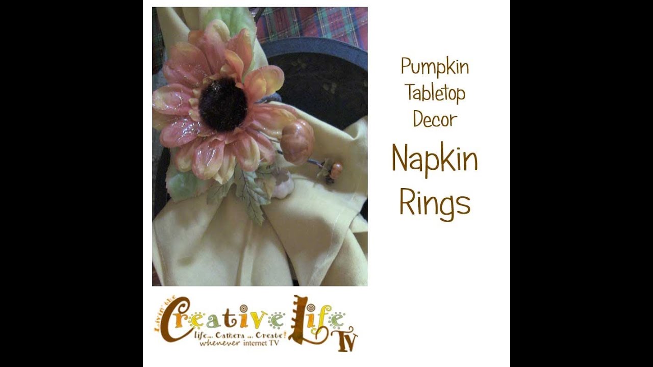 How to Make a Fall Floral Napkin Ring by Linda Peterson