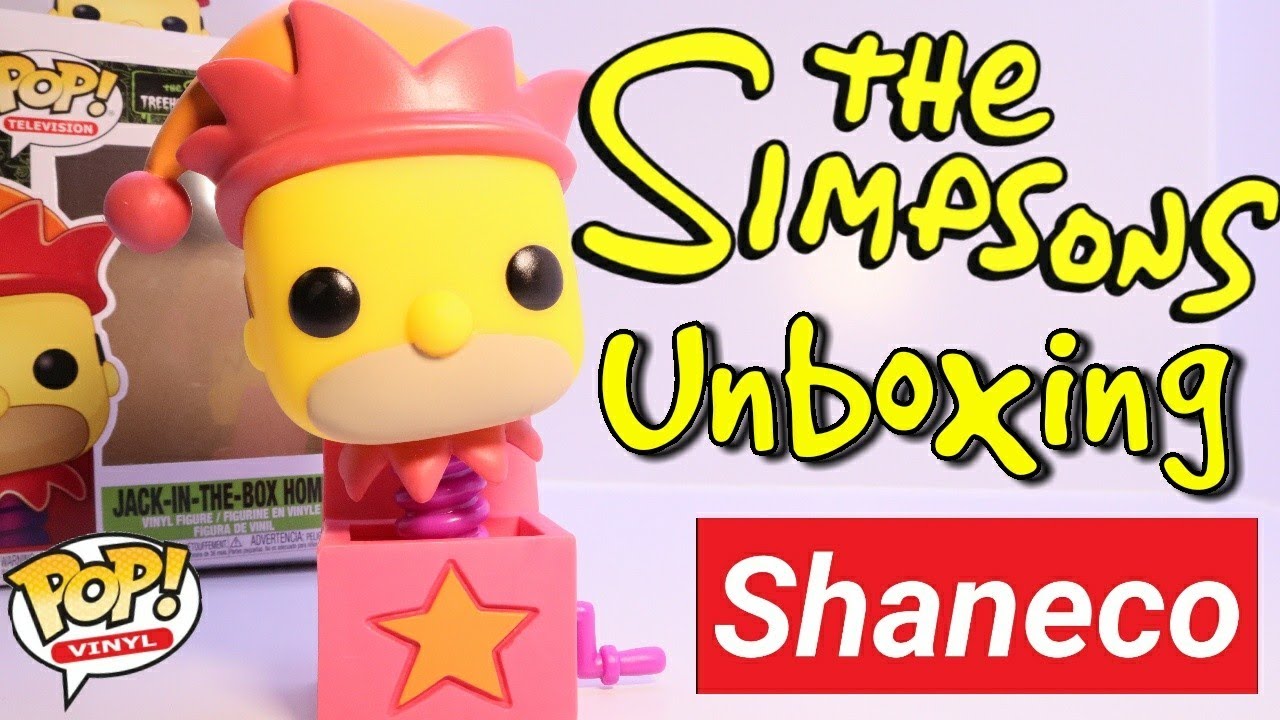 Jack in the box Homer, The Simpsons, treehouse of horror, Funko Pops, Unboxing, shaneco HD