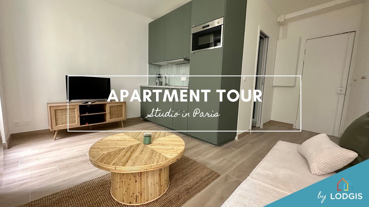 Apartment Tour // Furnished Studio 19m2 in Paris – Ref : 11724535