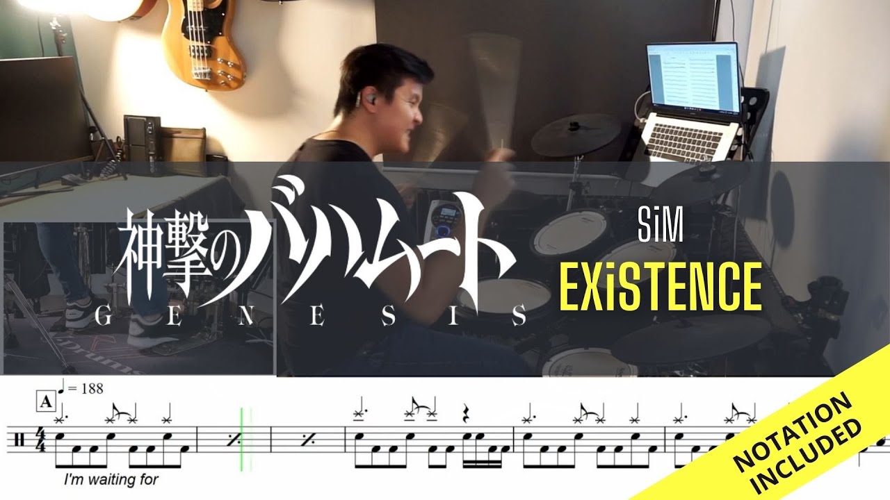 Shingeki no Bahamut: GENESIS OP FULL| SIM| EXiSTENCE| Drum Cover| Raymond Goh