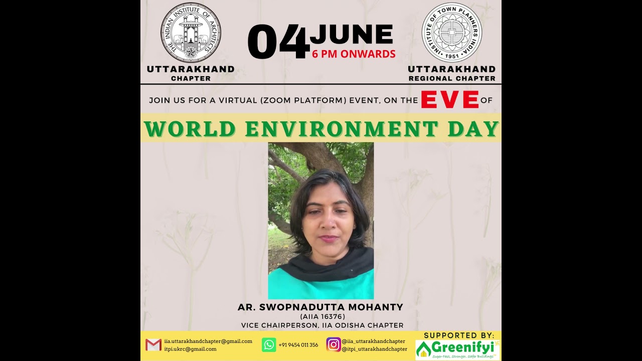 Architect Swopnadutta Mohanty (AIIA 16376)Vice Chairperson, Odisha Chapter of IIA