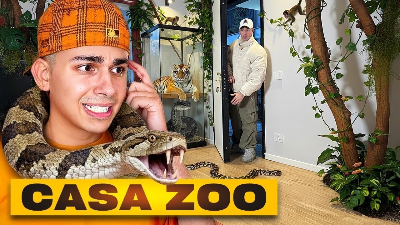 Gli TRASFORMO CASA in uno ZOO e lui IMPAZZISCE...