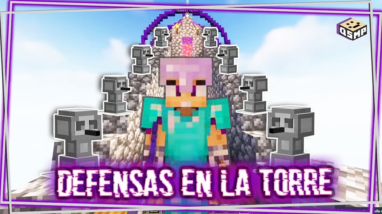 🔴 Construimos DEFENSAS en LA TORRE en QSMP #DIA27