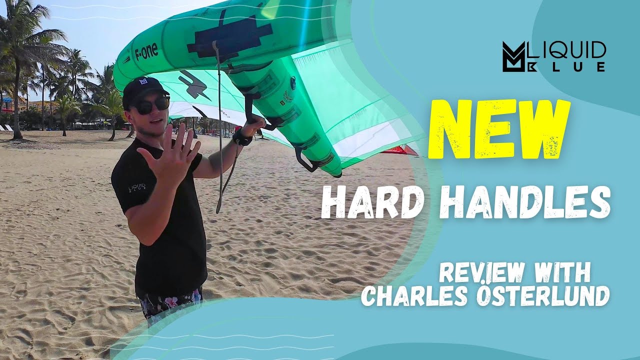 F-ONE Wingfoiling NEW Hard Handles Review with Charles Österlund Liquid Blue Cabarete #wingfoiling