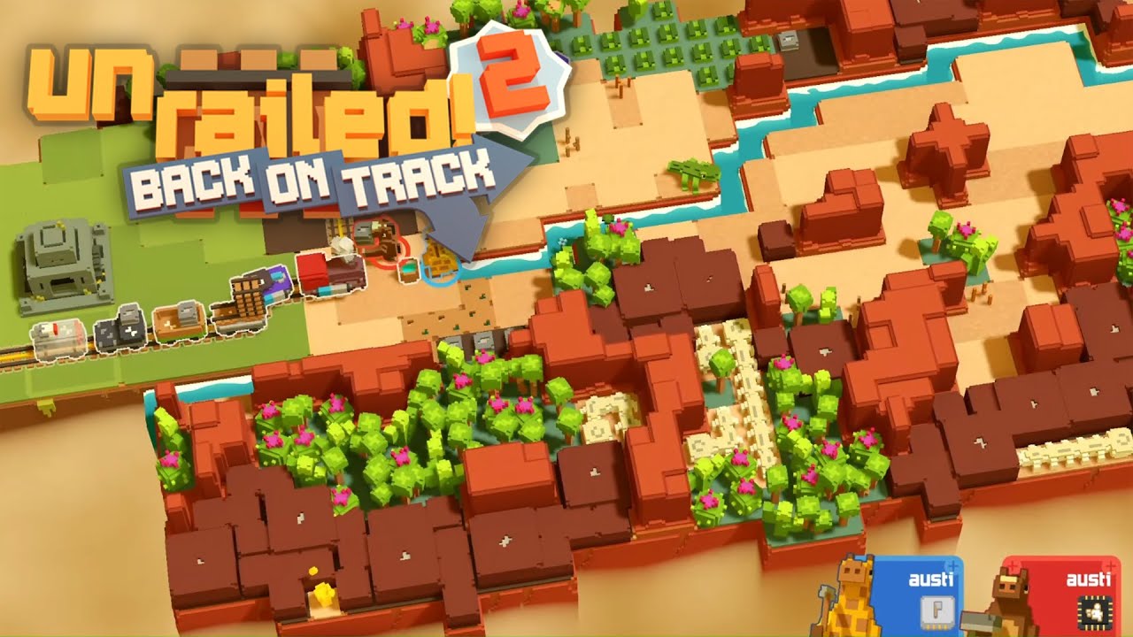 Another Try @ Building Railroads Fast To Reach The Cargo Canyon Biome - Unrailed 2: Back on Track