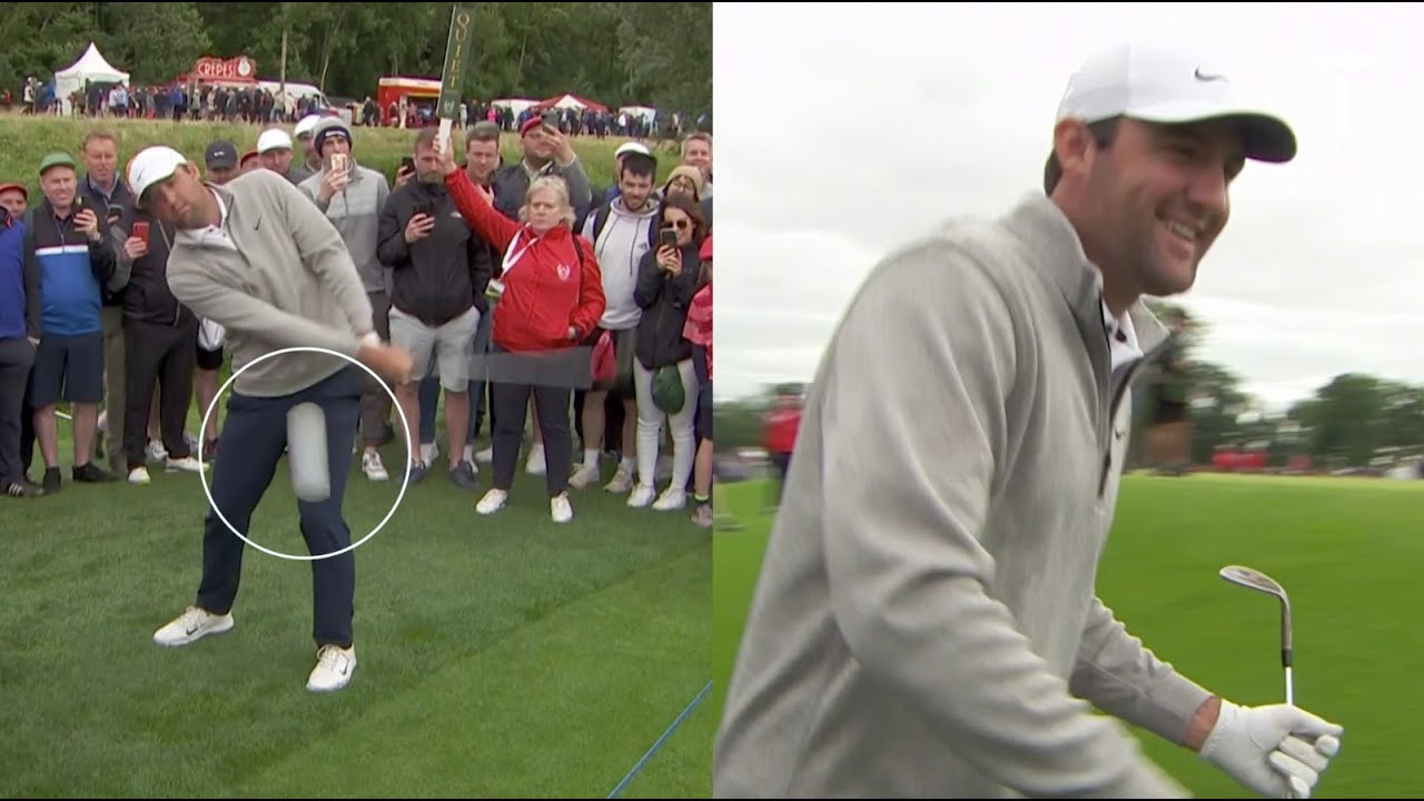 Best golfer in the world nearly hits cameraman