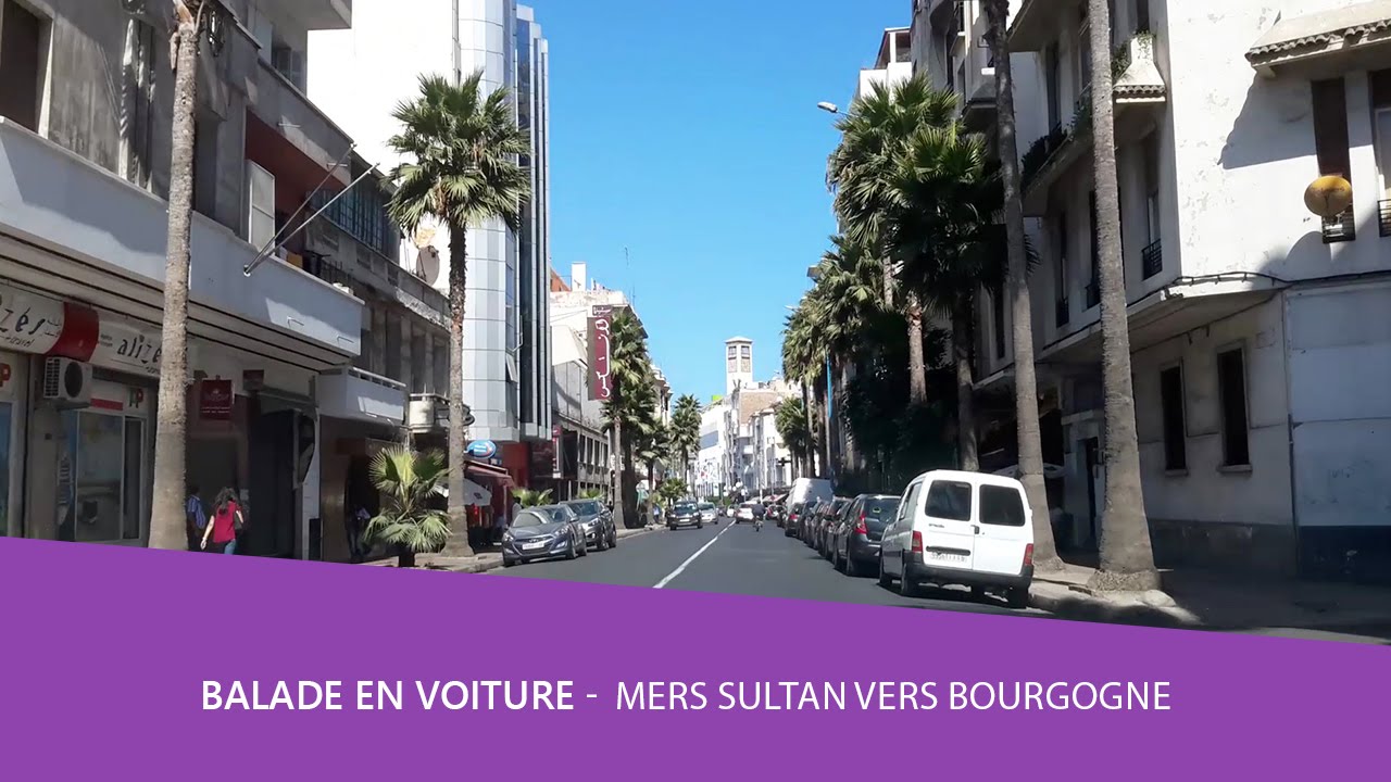 Balade voiture 🚘 Avenue Mers Sultan vers Bourgogne et Ain Diab casablanca
