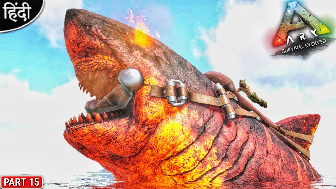 2187 Level Fire Flame Megalodon Taming 😱 : ARK AG Reborn : ARK: Survival Evolved : Part 15 [ Hindi ]