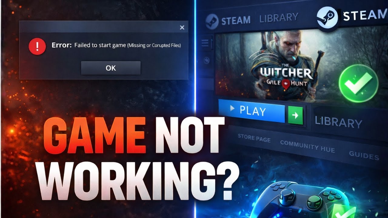 Игры в Steam не работают? Как восстановить поврежденные файлы игры 2026 года.