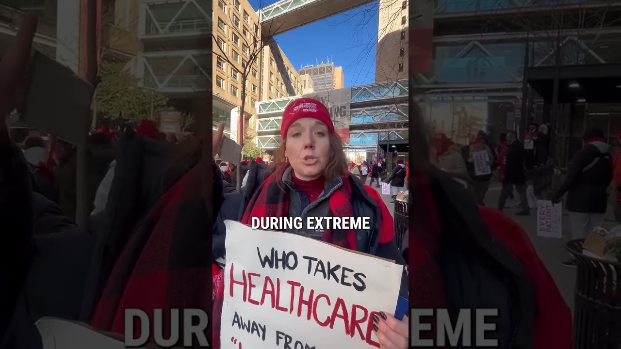 Nurse on strike at NewYork-Presbyterian: 