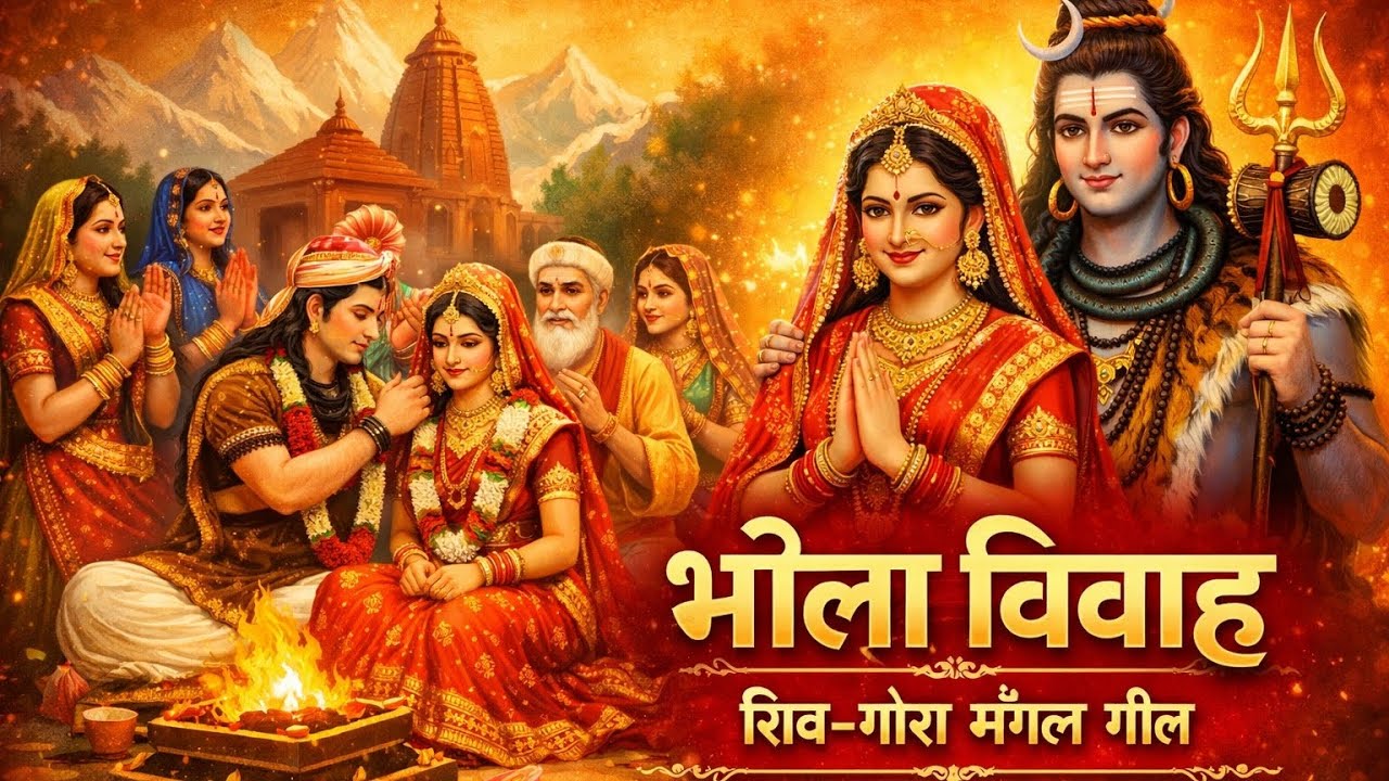 भोला विवाह | शिव–गौरा मंगल गीत 🔱 | Shiv Parvati Vivah Song | Shivratri Special | Dharmvir UP Vala