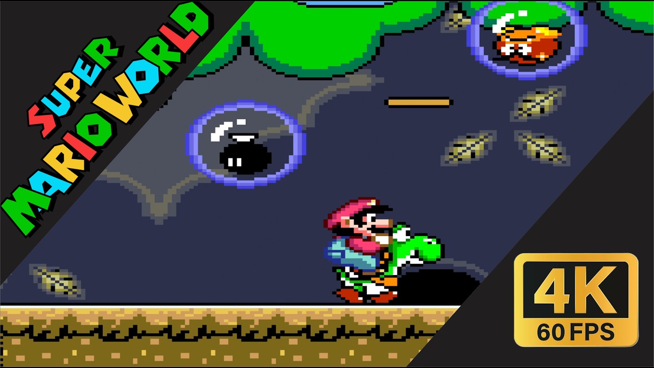 Super Mario world part 3 - The forest of illusion - 4k 60FPS