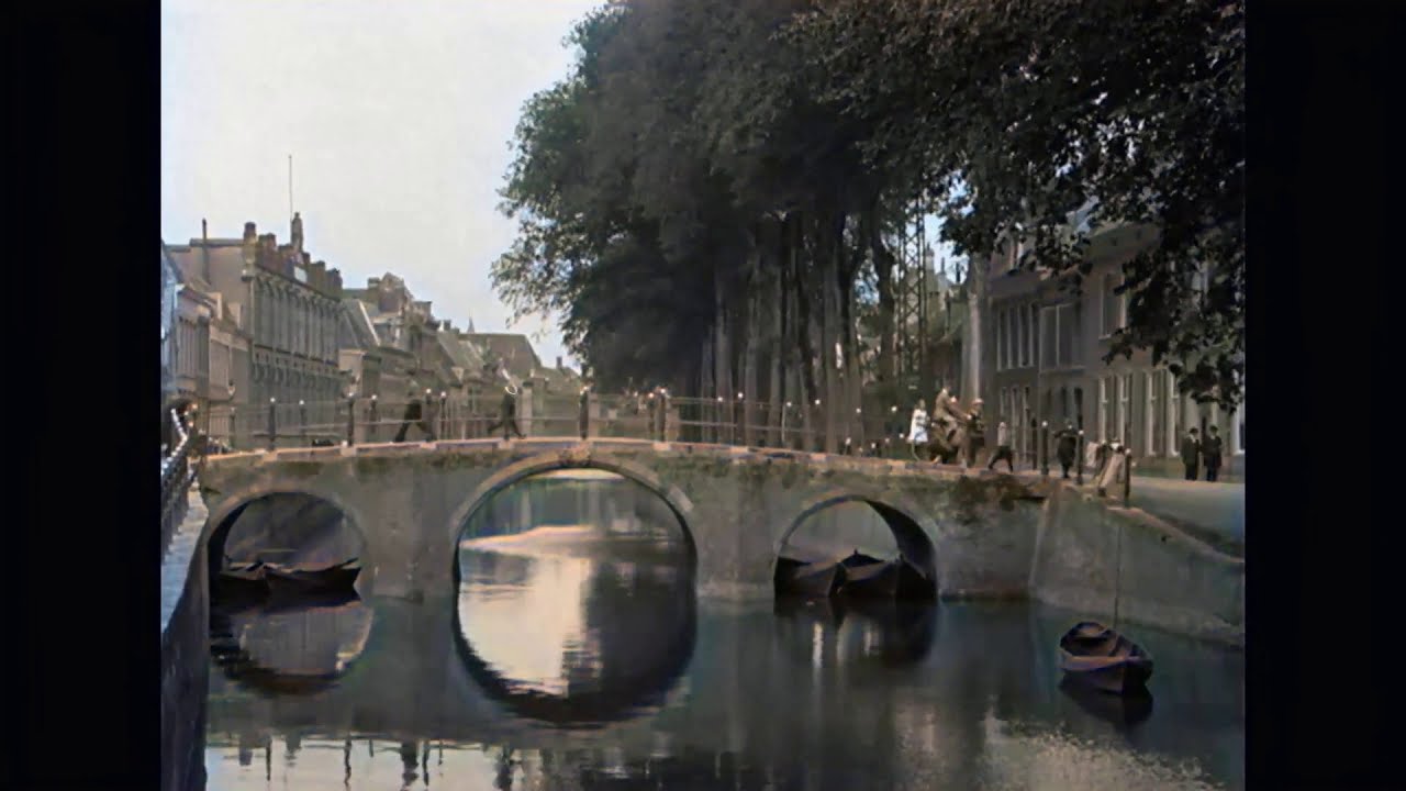 The town of Kampen in The Netherlands in 1922 in color!  [HD]