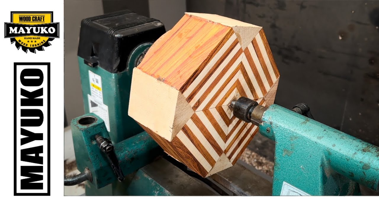 WHITE AND RED, woodturning