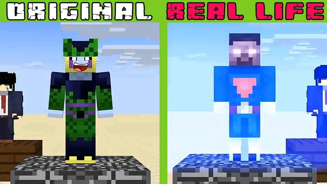 Help Herobrine Speed Up #minecraft  | Original vs Real Life | Minecraft Animation