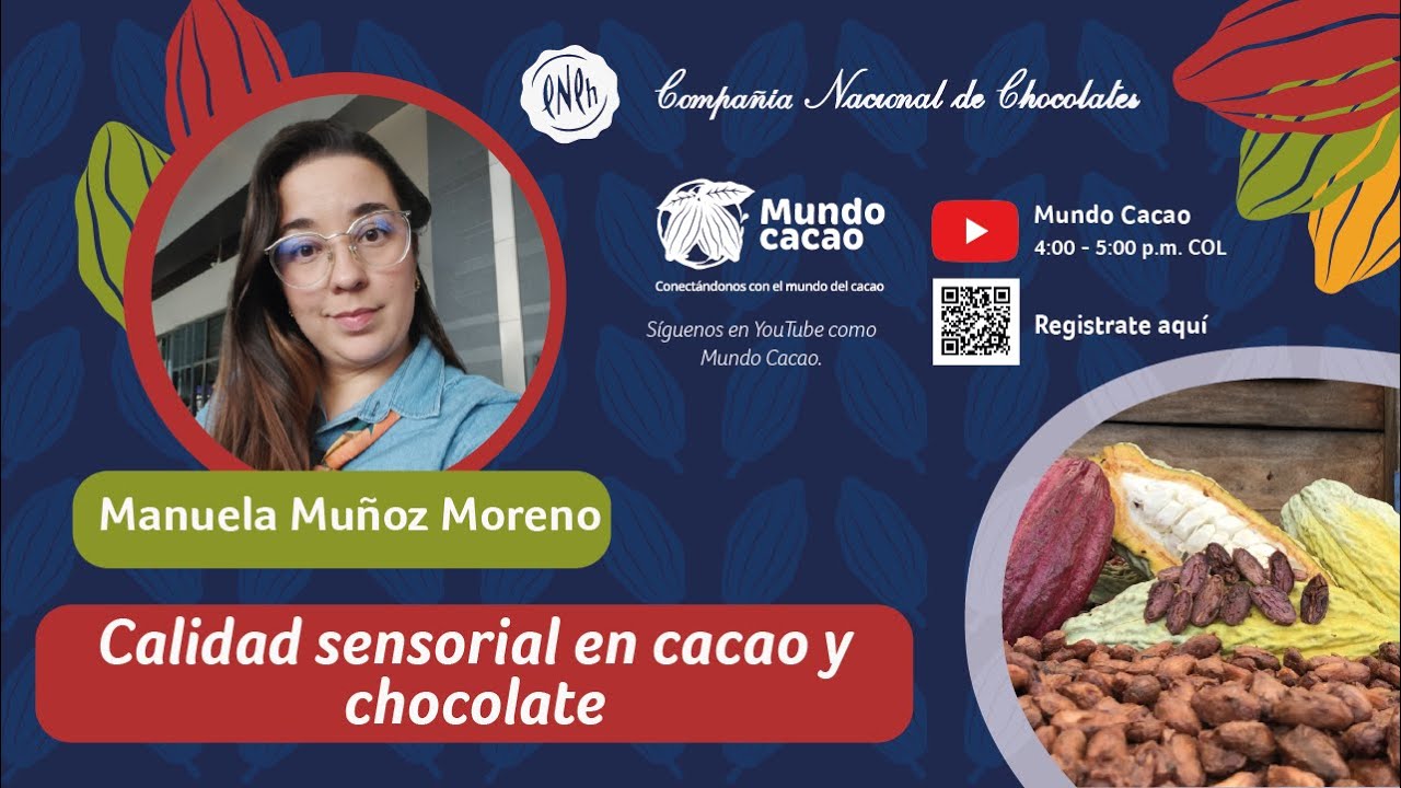 Charlas virtuales: calidad sensorial en cacao y chocolate