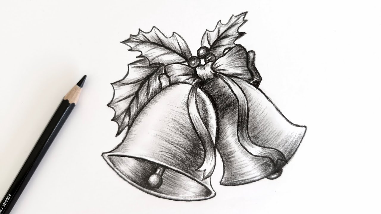 How to Draw Christmas Bells - Cozy Holiday Art Tutorial for a Classic Christmas Look 