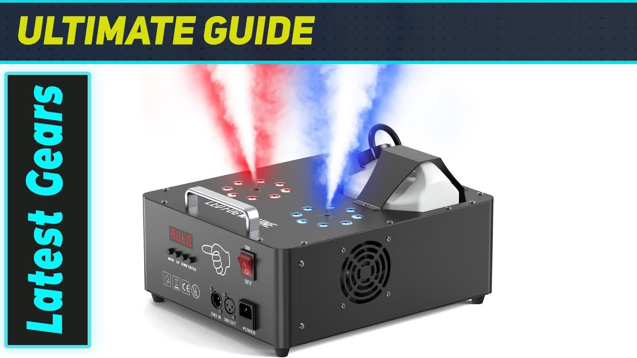Ultimate 2000W Dual Nozzle Fog Machine with RGB LEDs!