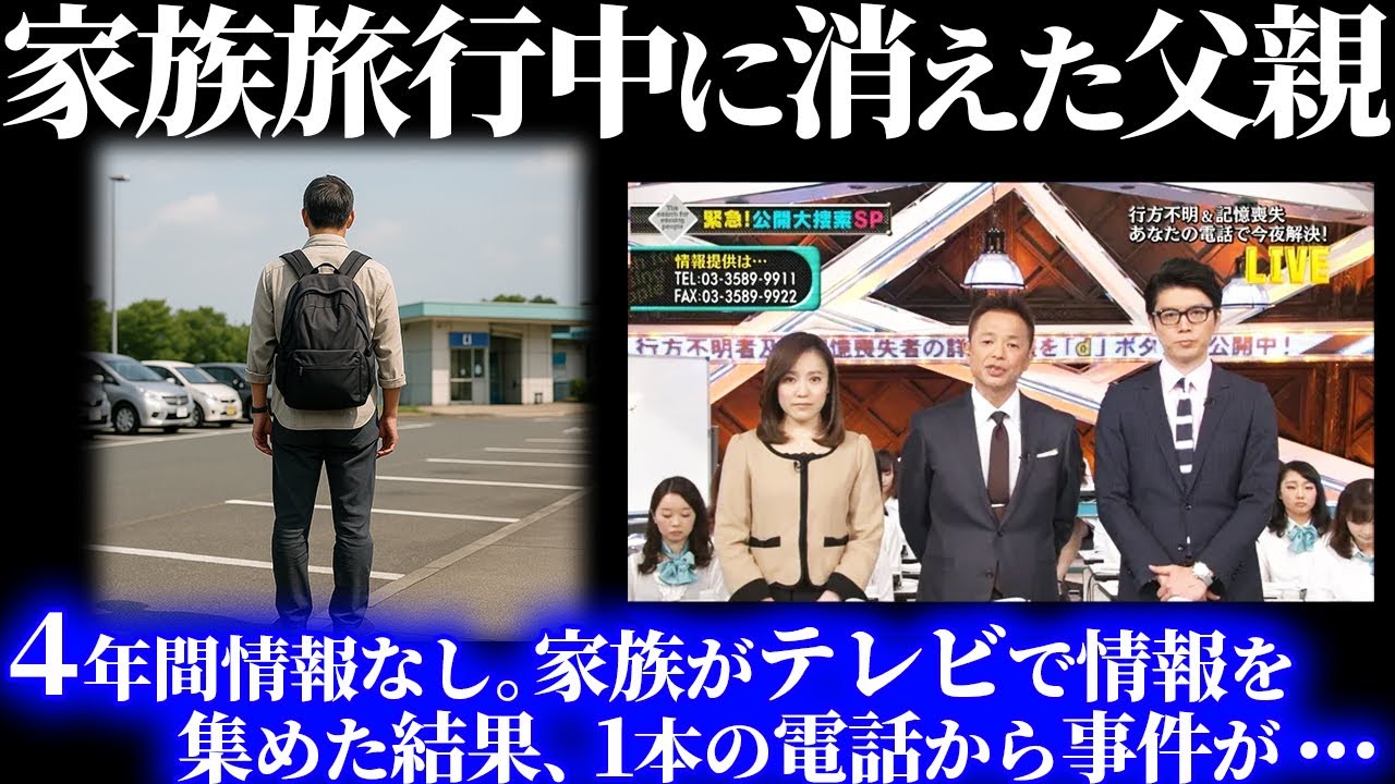 「旅行中、サービスエリアで消えた父親…」たった1本の電話が暴いた衝撃の真相とは？