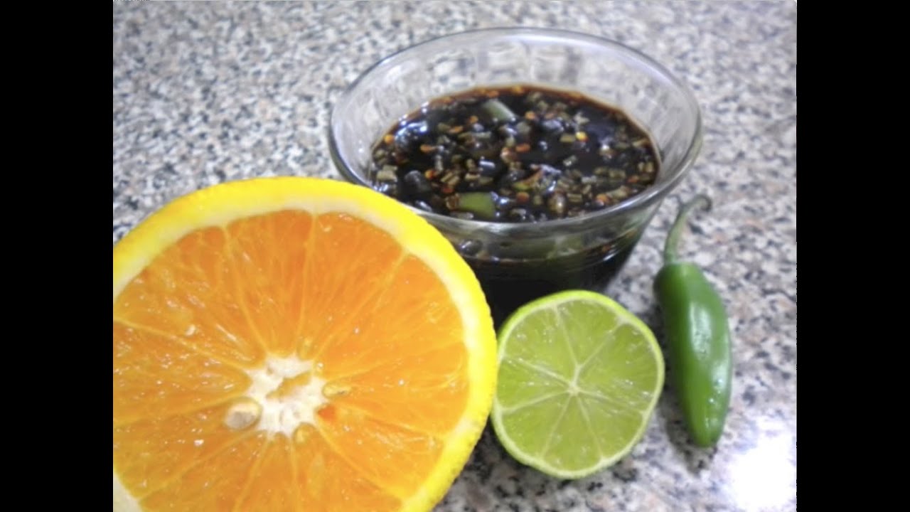 SALSA DE SOYA CON CHILE para sushi y comida oriental | RECETA FACIL