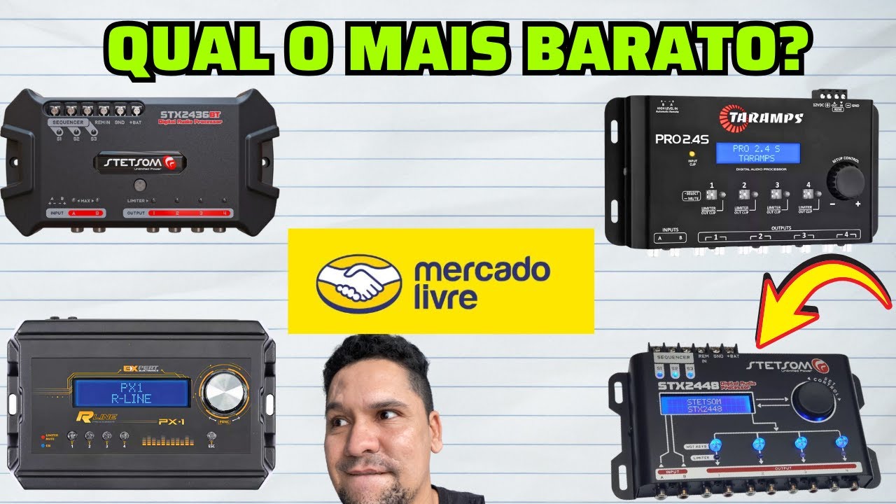 QUAL O PROCESSADOR DE AUDIO MAIS BARATO NO MERCADO LIVRE?