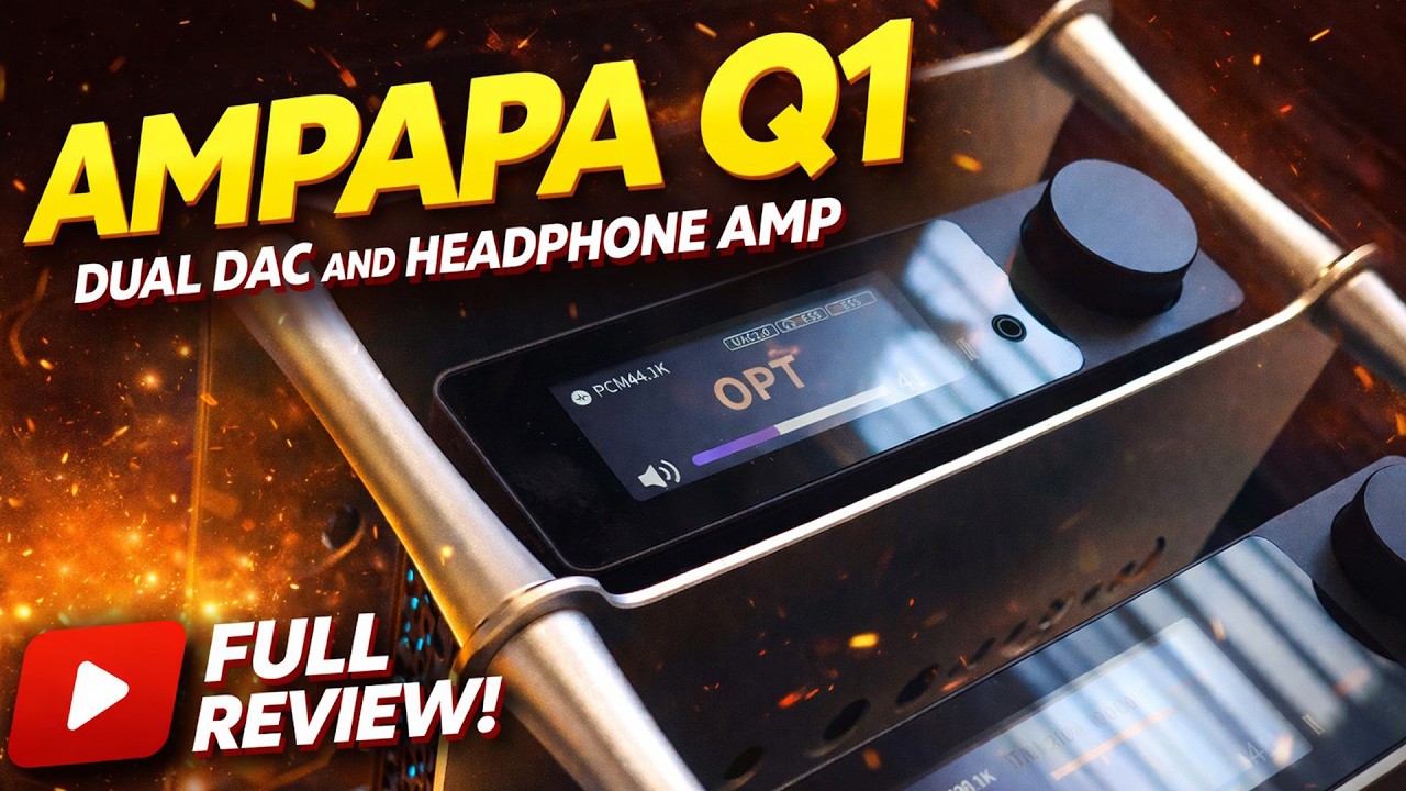Обзор ЦАП Ampapa Q1 - предусилителя - усилителя для наушников - с двумя микросхемами ЦАП ESS и AKM.