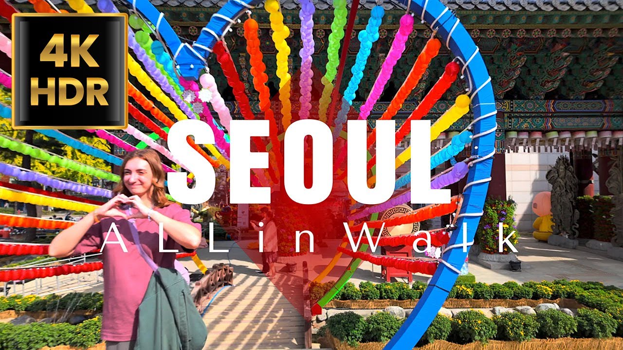 Namdaemun Market / Downtown / Insa-dong, Seoul, Korea | 남대문시장에서 인사동까지 산책 | 4K HDR Seoul City Tour
