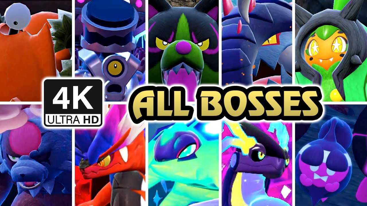 Pokémon Scarlet & Violet (Switch 2) All Bosses ⸱ DLC Included (4K60FPS)