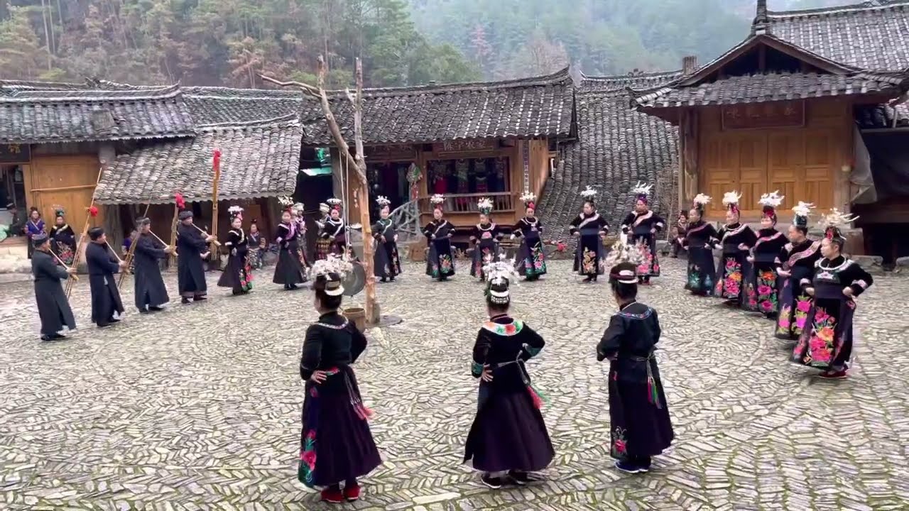 Lusheng Dancing by Miao Ethnic Minority